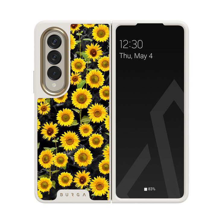 Sunflower Glimmer - Samsung Galaxy Z Fold 4 Funda