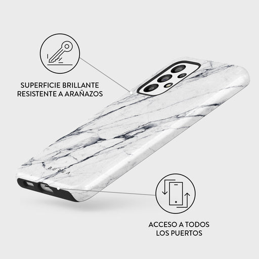 Satin White - Samsung Galaxy A53 Funda 3