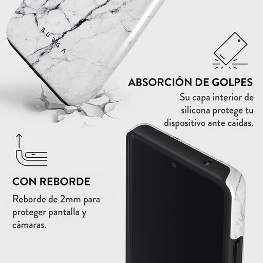 Satin White - Samsung Galaxy A53 Funda 4