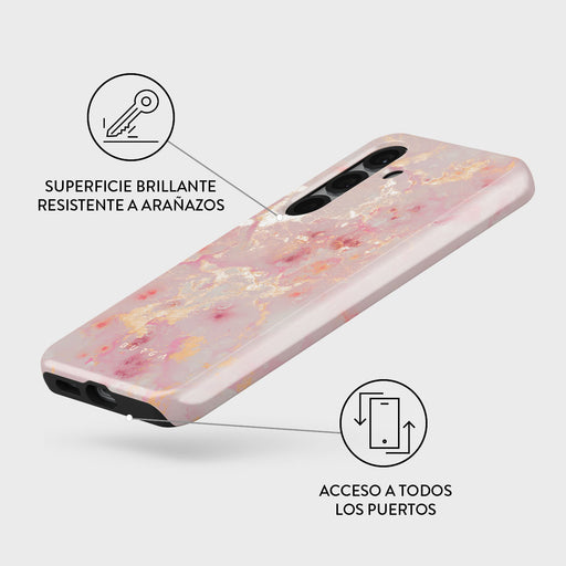 Golden Coral - Samsung Galaxy S25 Funda 3