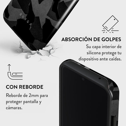 Night Black Camouflage - Samsung Galaxy A55 Funda 4