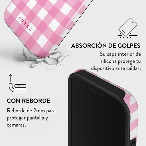 Think Pink - iPhone 16 Pro Funda 4