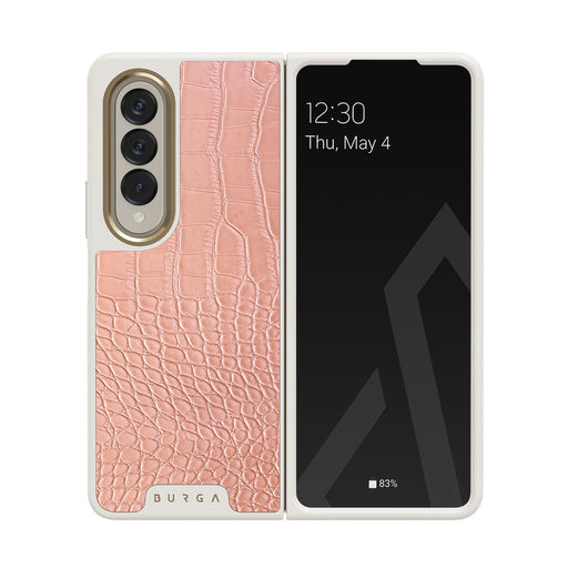 Pink Croco - Samsung Galaxy Z Fold 4 Funda