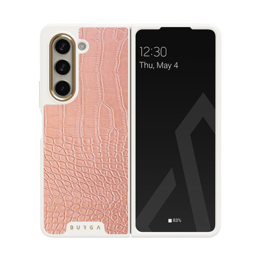 Pink Croco - Samsung Galaxy Z Fold 5 Funda