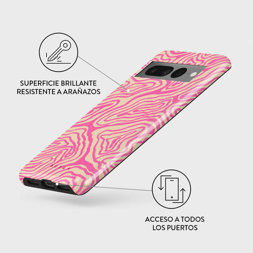 Pink Shores - Google Pixel 7 Pro Funda 3