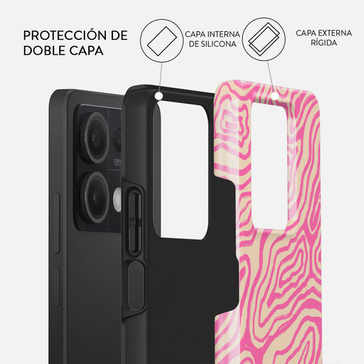 Pink Shores - Xiaomi Redmi Note 13 5G Funda 2