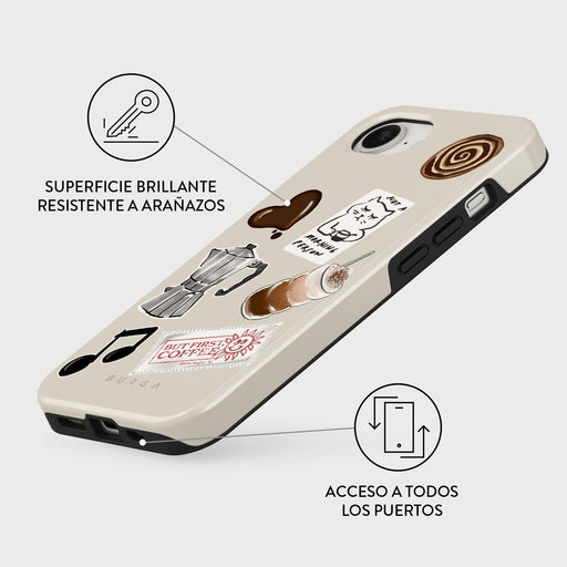 Oat Milk Please - iPhone 16e Funda 3