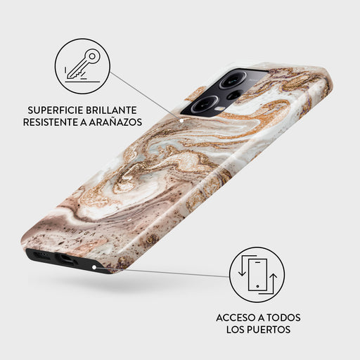 Cappuccino - Xiaomi Redmi Note 12 Pro 5G Funda 3